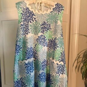 Sail to Sable Linen-Blend Swing Mini Dress Sz XXL